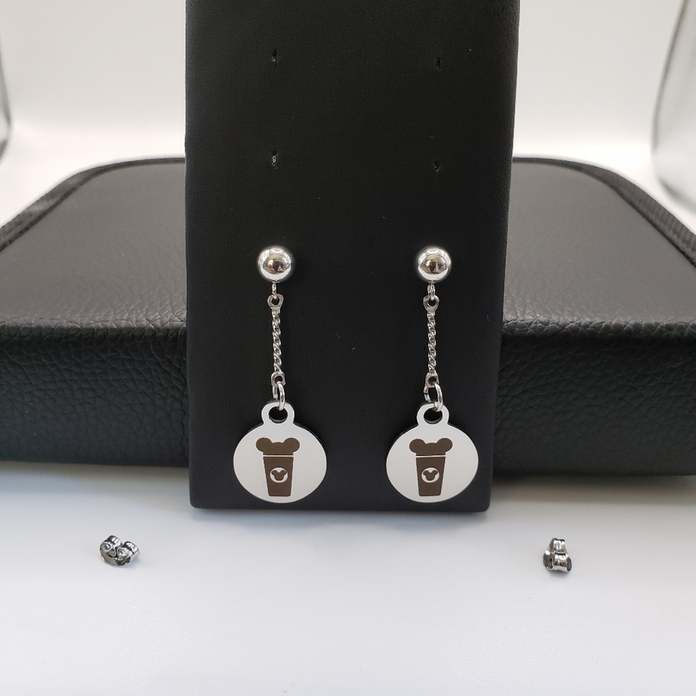 "Mouse Sweet Treats" Pendulum Post Earrings